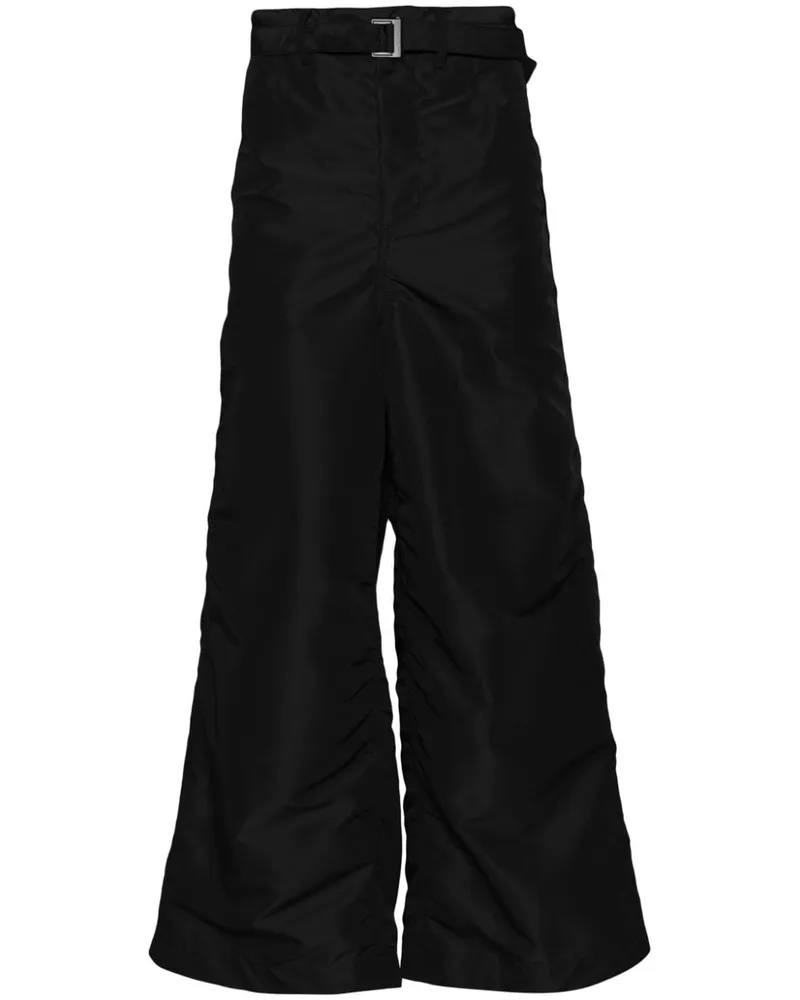 Sacai Klassische Twill-Hose - Schwarz Schwarz
