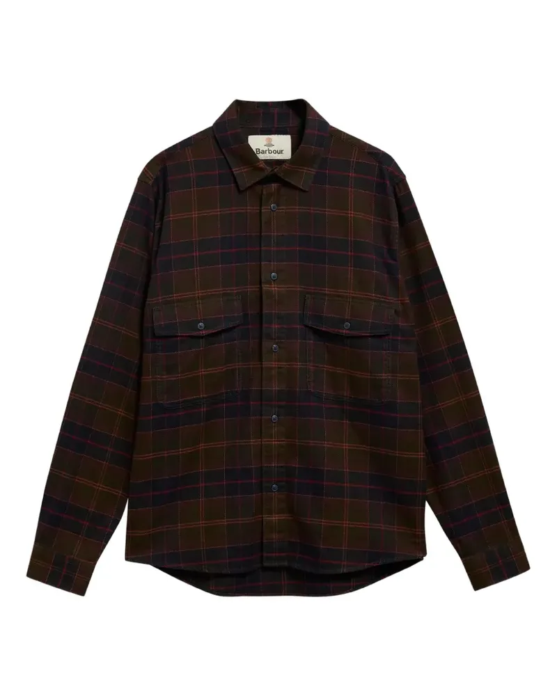 Barbour Armstrong tartan-check cotton shirt jacket - Braun Braun