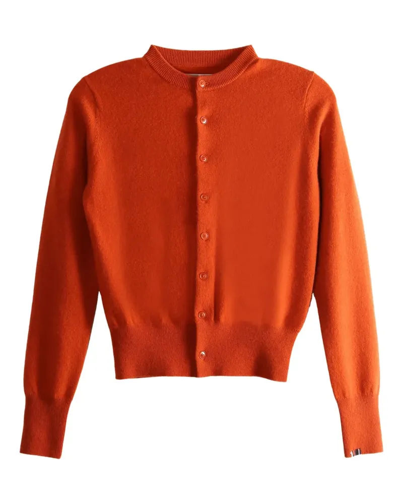 extreme cashmere button-up cashmere cardigan - Orange Orange