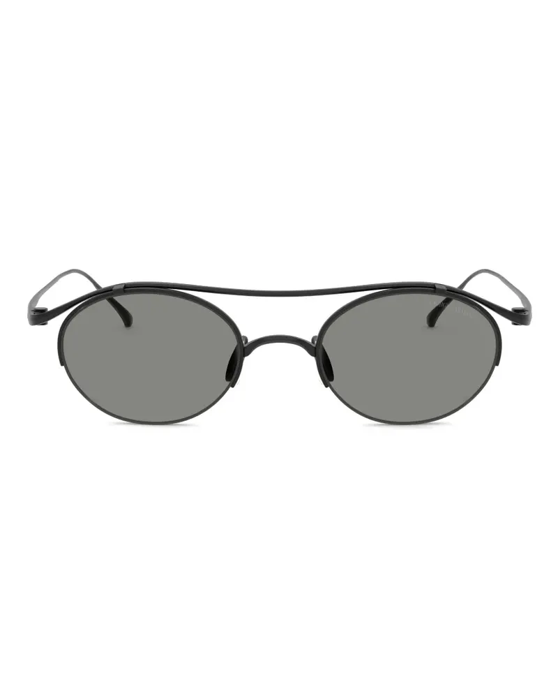 Giorgio Armani Runde Sonnenbrille - Schwarz Schwarz