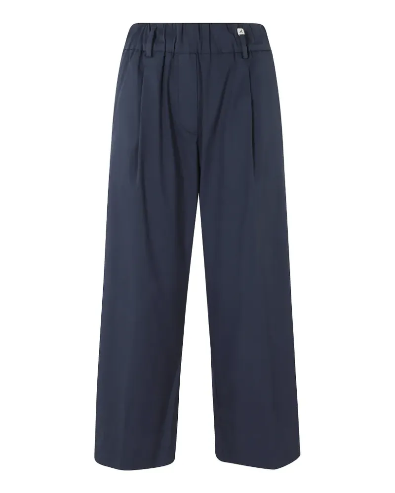 MYTHS elasticated-waist straight trousers - Blau Blau