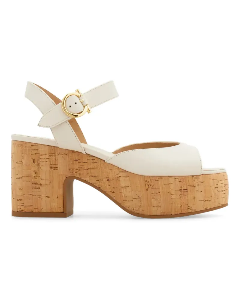 Ferragamo platform sandals - Weiß Weiß