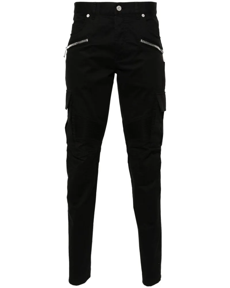 Balmain Hose mit Cargotaschen - Schwarz Schwarz