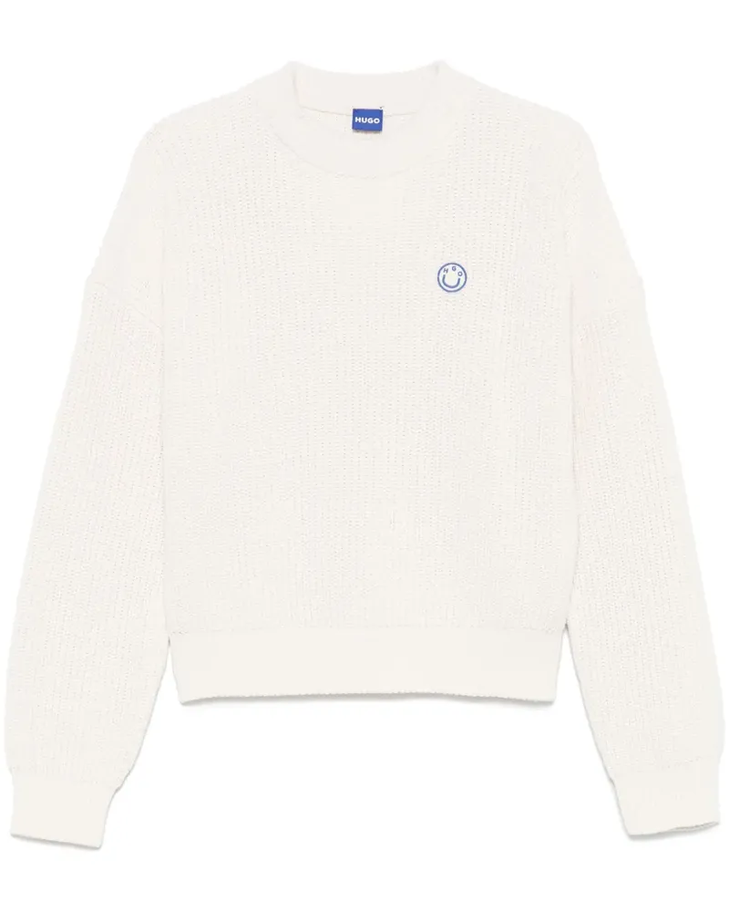 HUGO BOSS Slogery Pullover - Weiß Weiß