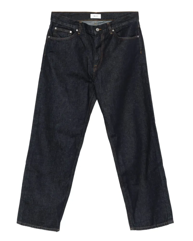 NN 07 Otis Wide-Leg-Jeans - Blau Blau