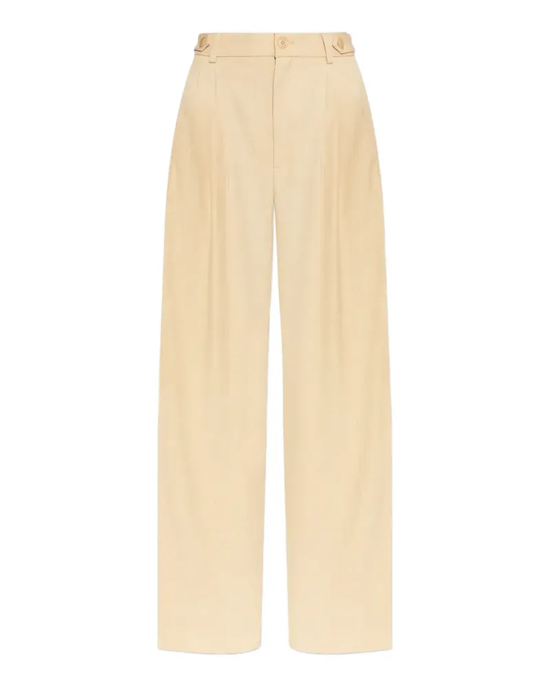 Gestuz button pleated trousers - Nude Nude