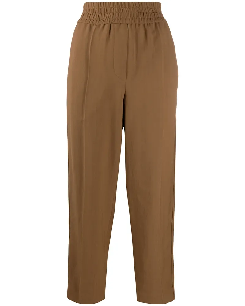 Brunello Cucinelli Hose mit elastischem Bund - Braun Braun