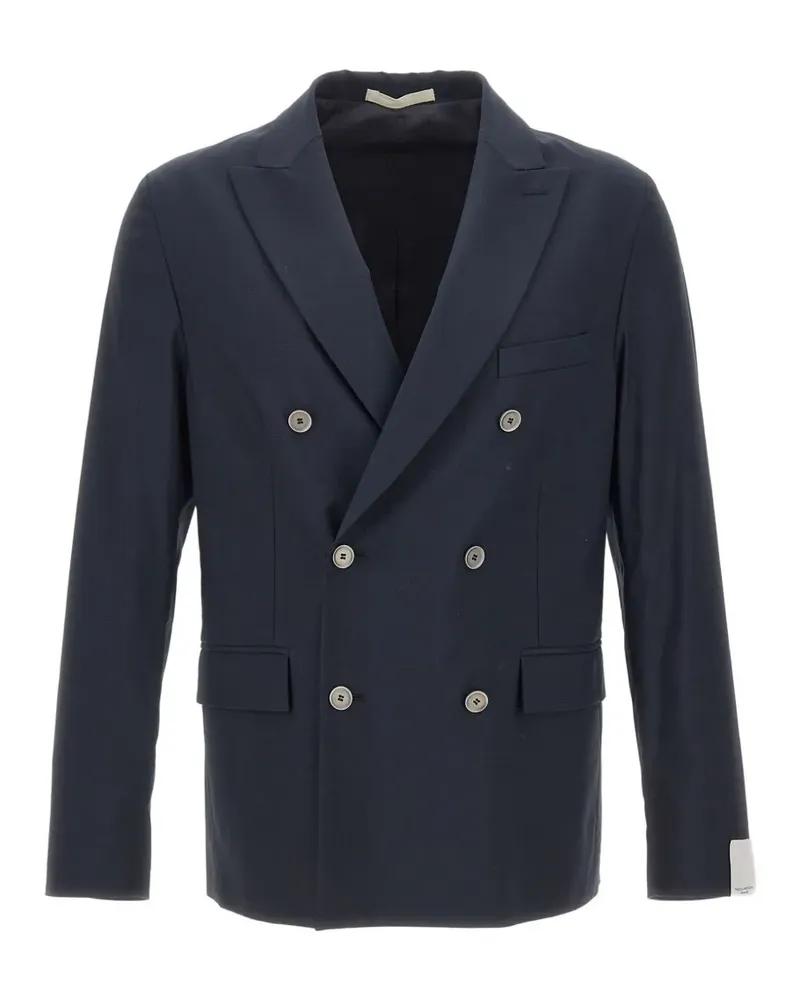 Paolo Pecora Milano double-breasted blazer - Blau Blau
