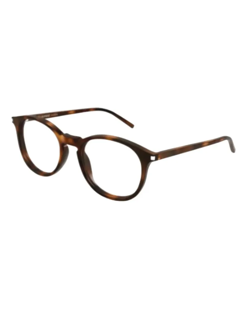 Saint Laurent Brille mit rundem Gestell - Braun Braun