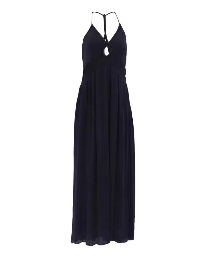 ba&sh Maxikleid mit Cut-Out - Schwarz Schwarz