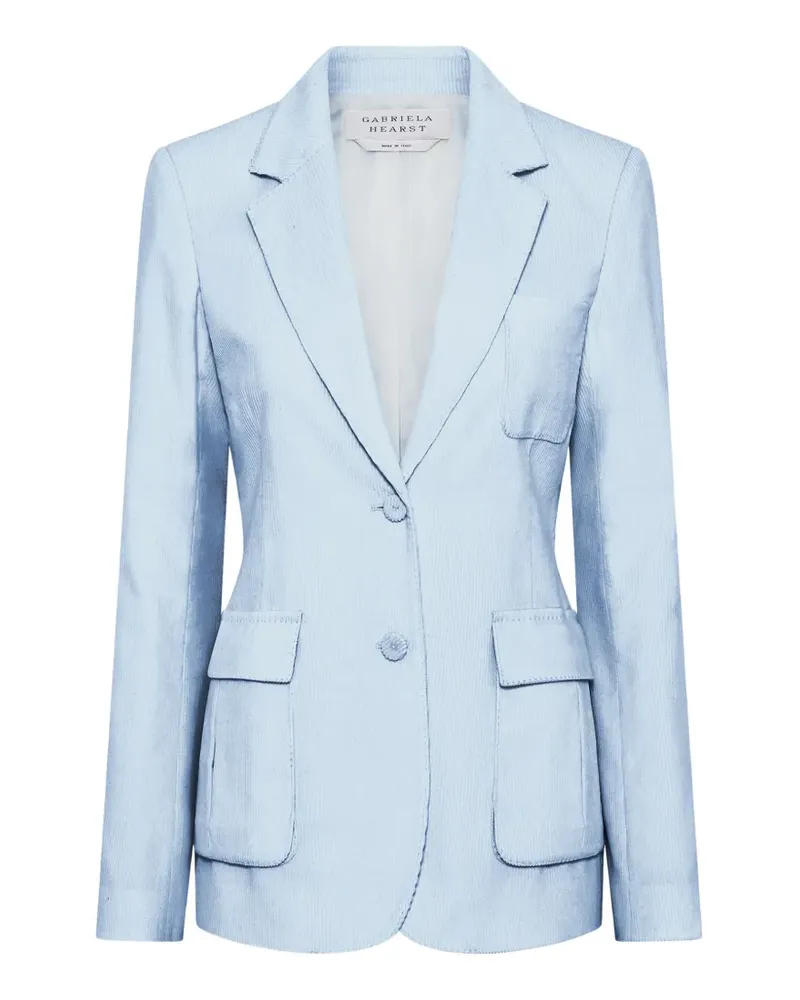 Gabriela Hearst Louisa Blazer aus Cord - Blau Blau