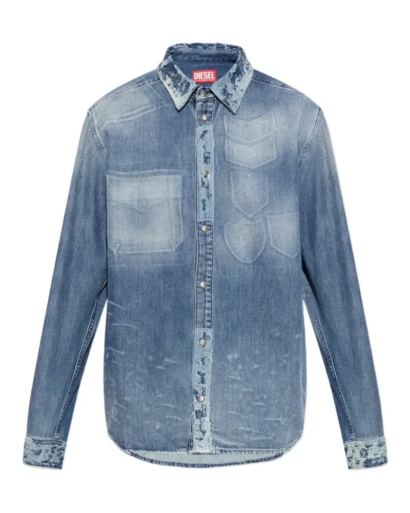 Diesel D-Simply Hemd - Blau Blau