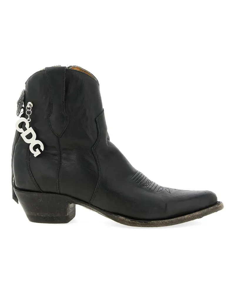 Comme des Garçons x Mexicana logo-charm boots - Schwarz Schwarz