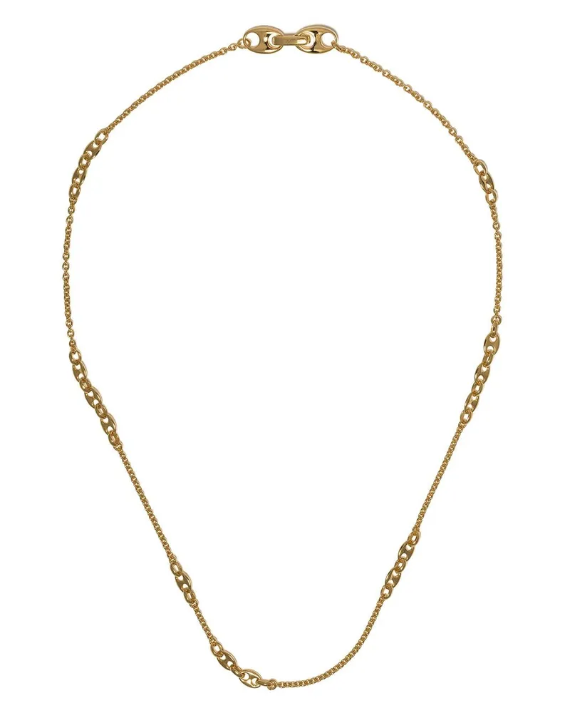 Tom Wood Ankerkette mit Kontrastdetails - Gold Gold