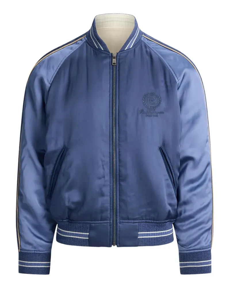 Ralph Lauren Wendbare Damon Jacke aus Satin - Blau Blau