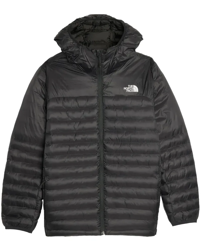 The North Face Gefütterte Jacke mit Logo-Print - Schwarz Schwarz