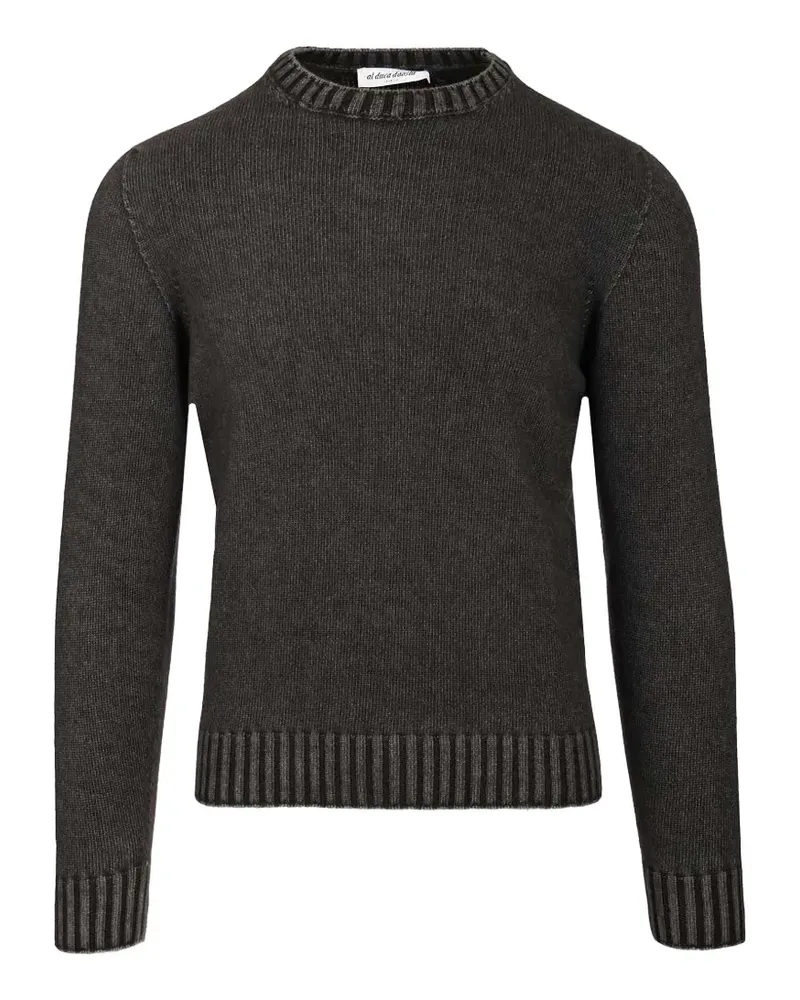Al Duca D’Aosta 1902 ribbed-trim crew-neck sweater - Grau Grau