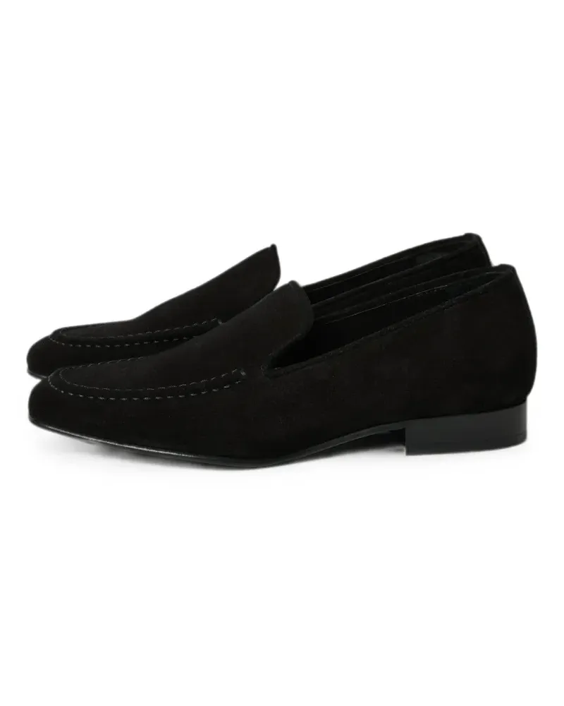 Studio Nicholson Elkann Loafer aus Wildleder - Schwarz Schwarz