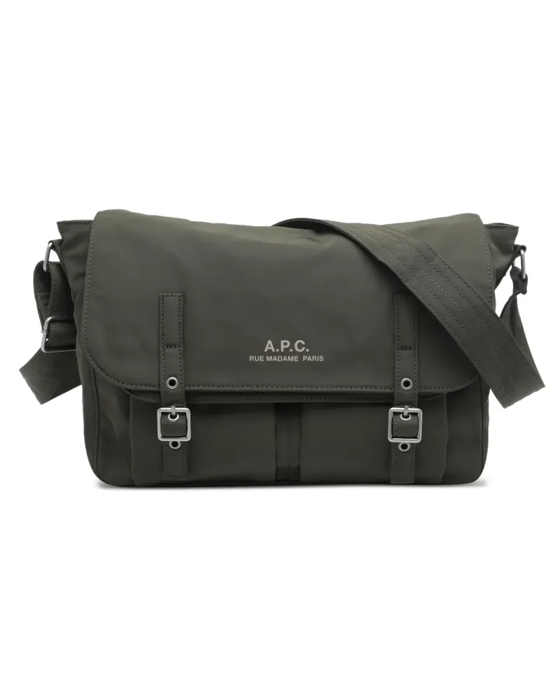 A.P.C. Archive buckle-fastening shoulder bag - Grün Grün