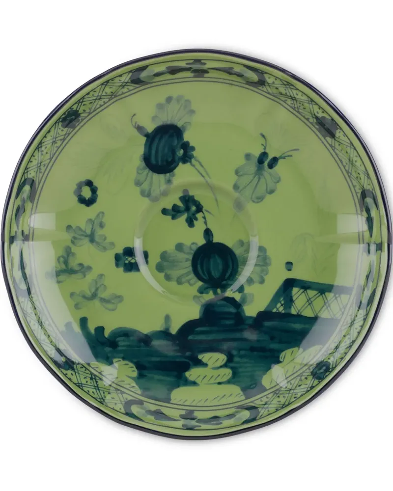 Ginori 1735 Oriente Italiano Kaffeeuntersetzer (13,5cm) - Grün Grün