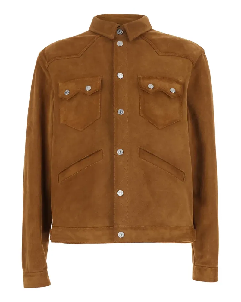 Dsquared2 suede jacket - Braun Braun