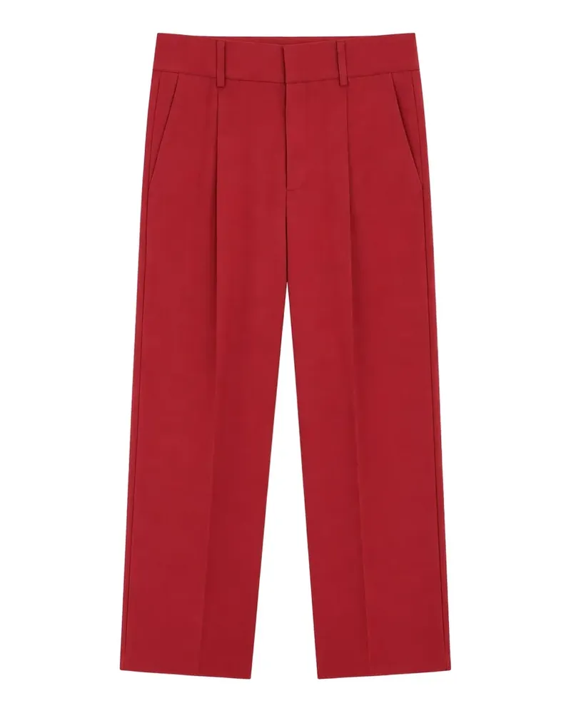 Costumein Alessio Wollhose mit Faltendetail - Rot Rot
