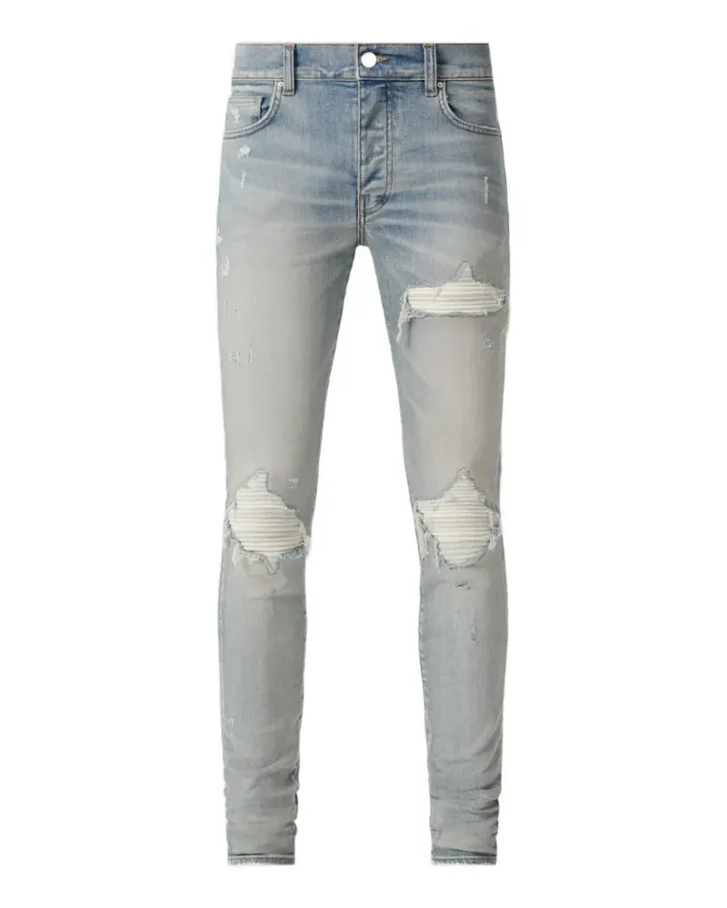 Amiri MX1 Ultra Skinny-Jeans aus Wildleder - Blau Blau