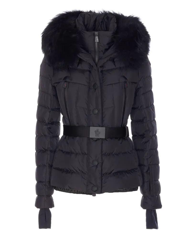 Moncler Beverley fur hooded padded jacket - Schwarz Schwarz