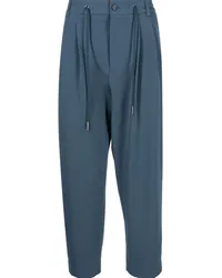 SONGZIO Bundfaltenhose mit Kordelzug Blau