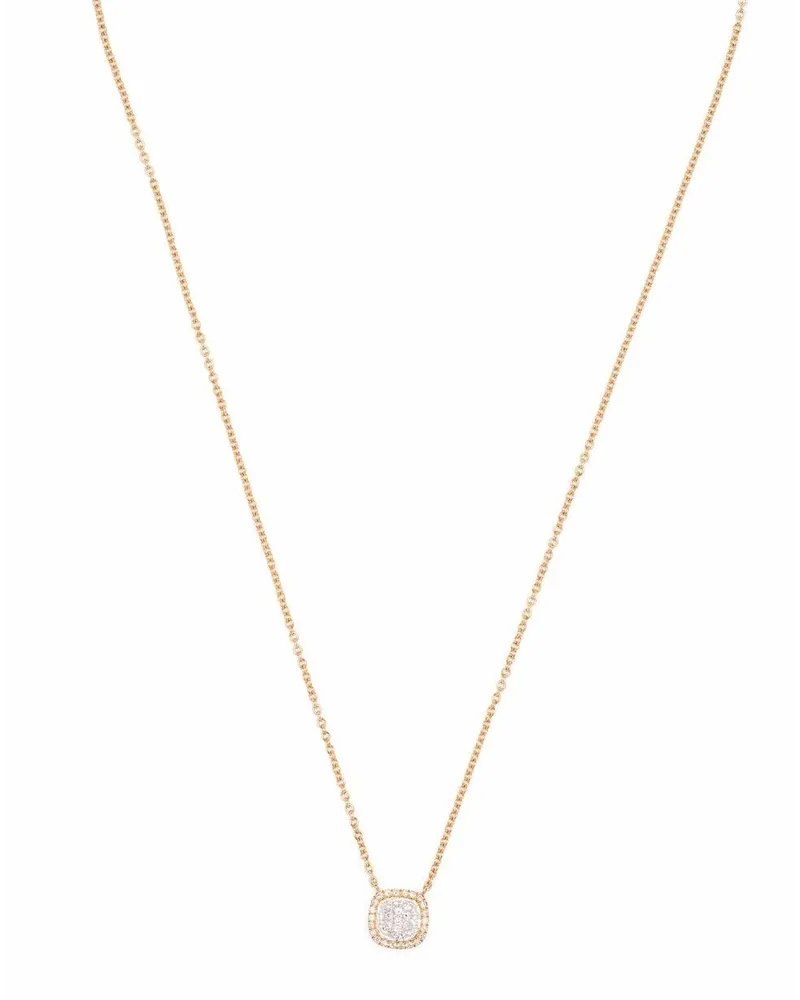 TIRISI 18kt Milano Sweeties Rotgoldhalskette mit Diamanten - Rosa Rosa