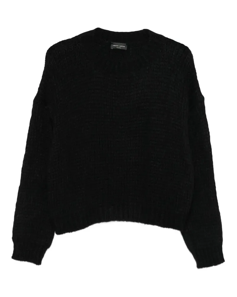 Roberto Collina Pullover mit rundem Ausschnitt - Schwarz Schwarz