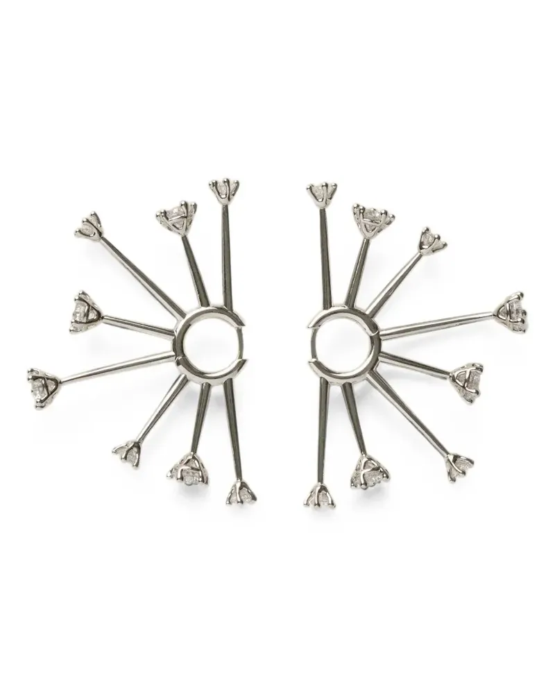 PANCONESI Kismet Creolen mit Zirkon - Silber Silber