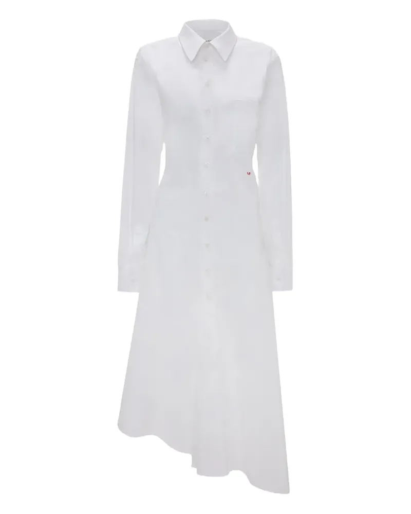 Victoria Beckham Asymmetrisches Hemdkleid - Weiß Weiß