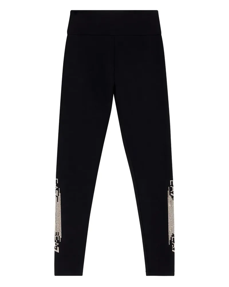EA7 Verzierte Leggings - Schwarz Schwarz