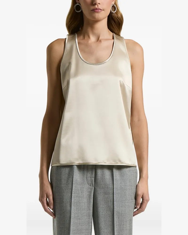Peserico Top mit U-Ausschnitt - Nude Nude