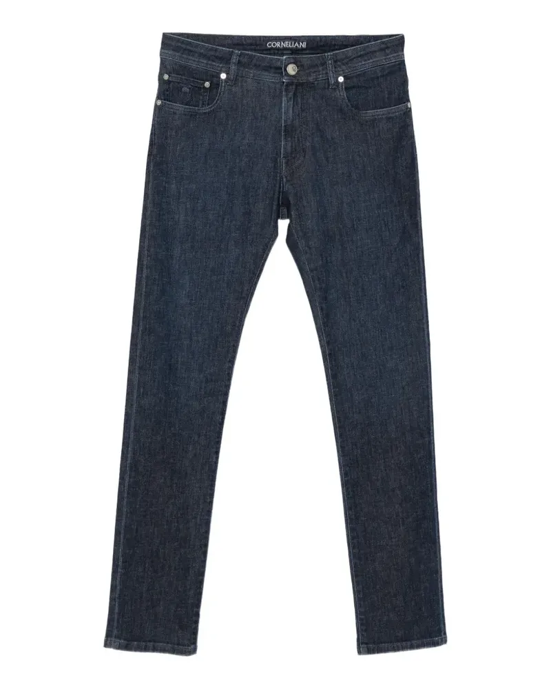 Corneliani Jeans mit Logo-Patch - Blau Blau