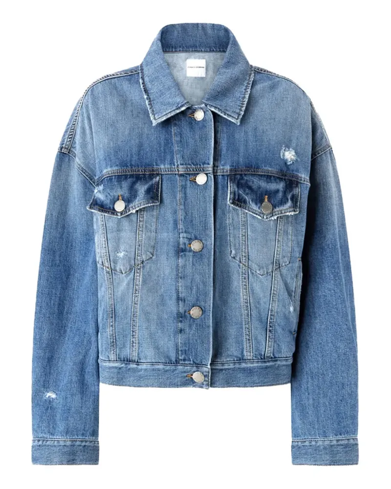 Pinko Jeansjacke im Distressed-Look - Blau Blau