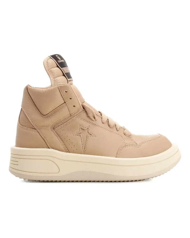DRKSHDW by Rick Owens x Converse Turbowpn leather sneakers - Nude Nude