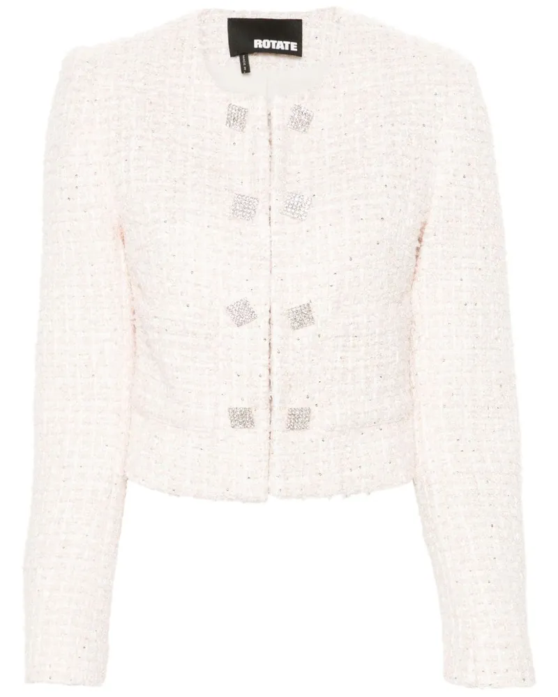 ROTATE Birger Christensen Jacke mit Pailletten - Rosa Rosa