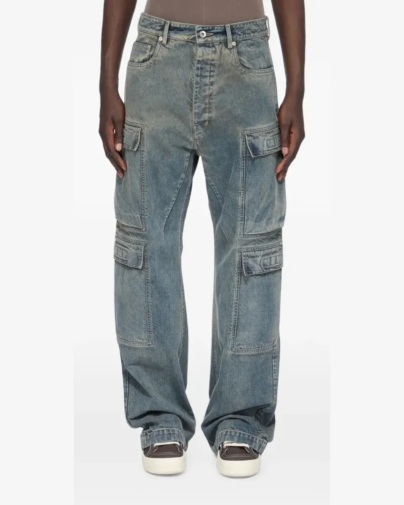 DRKSHDW by Rick Owens Jeans mit aufgesetzten Taschen - Blau Blau