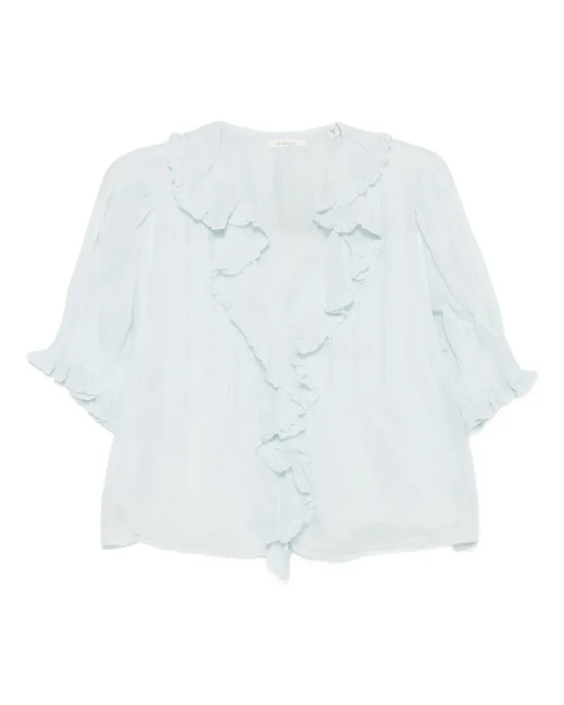 DÔEN Henri ruffled blouse - Blau Blau
