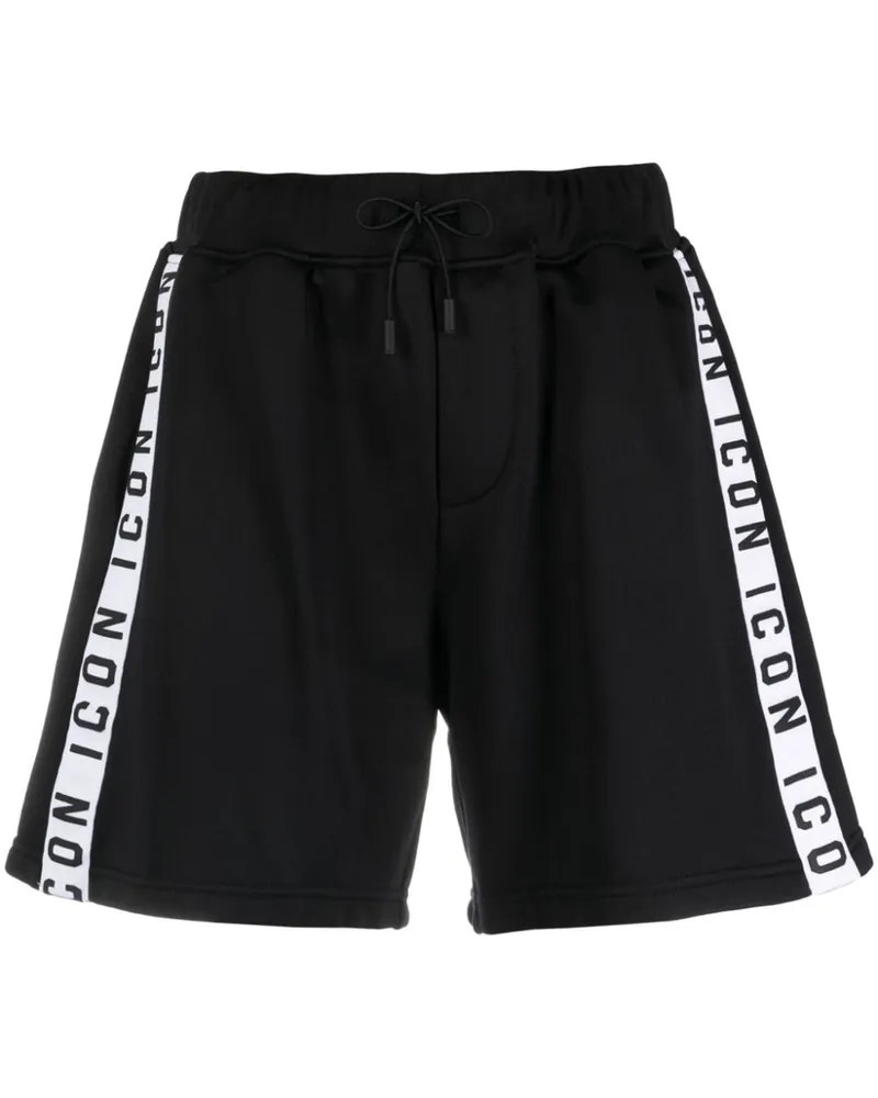 Dsquared2 Shorts mit Kordelzug - Schwarz Schwarz