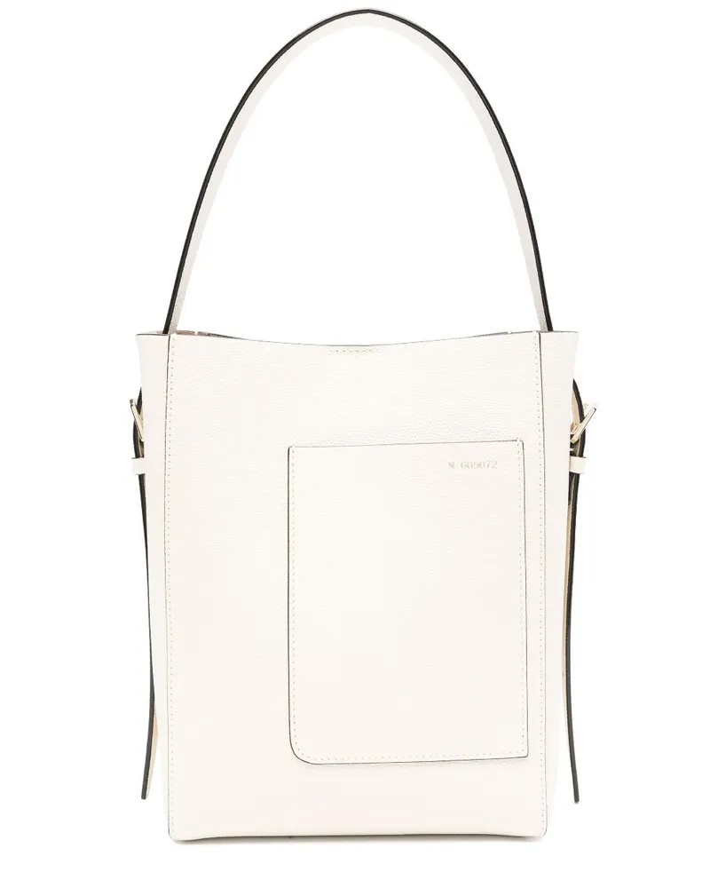 Valextra Mini Beuteltasche - Weiß Weiß