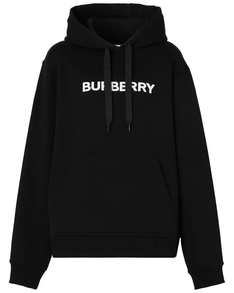 Burberry Hoodie mit Logo-Print - Schwarz Schwarz