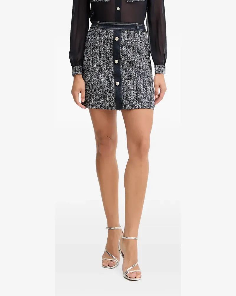 Morgan Joscar Minirock mit Jeansbesatz - Blau Blau