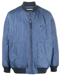 Neighborhood Gesteppte Jacke mit Stickerei Blau