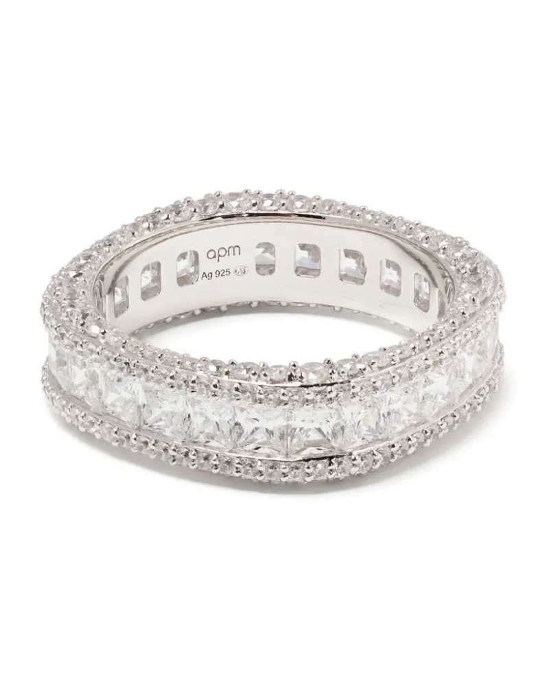APM Monaco Ring mit Pavé - Silber Silber