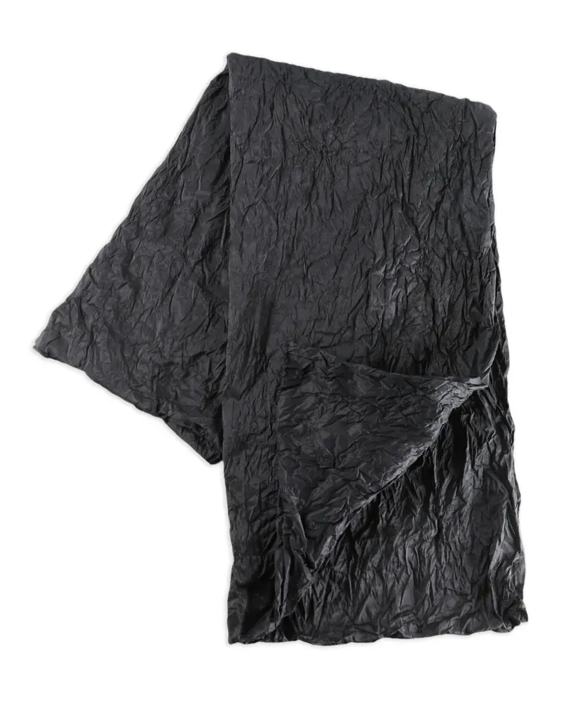 Daniela Gregis crinkled scarf - Schwarz Schwarz