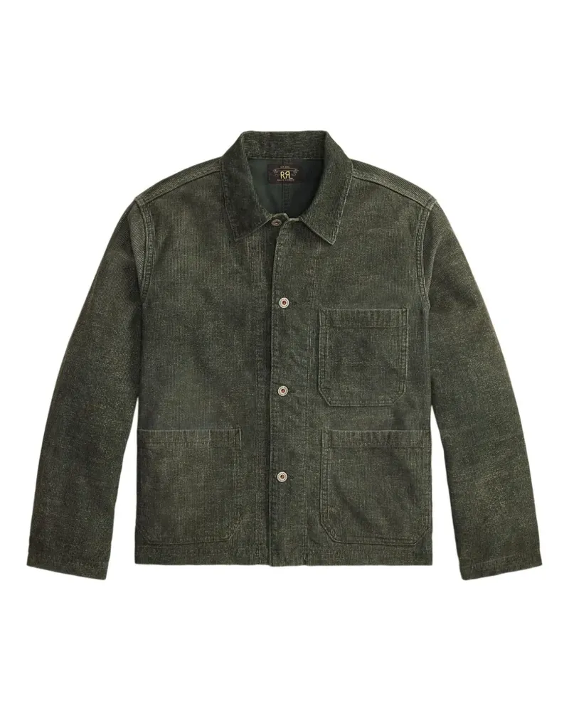 Ralph Lauren Cordjacke mit aufgesetzter Tasche - Grün Grün
