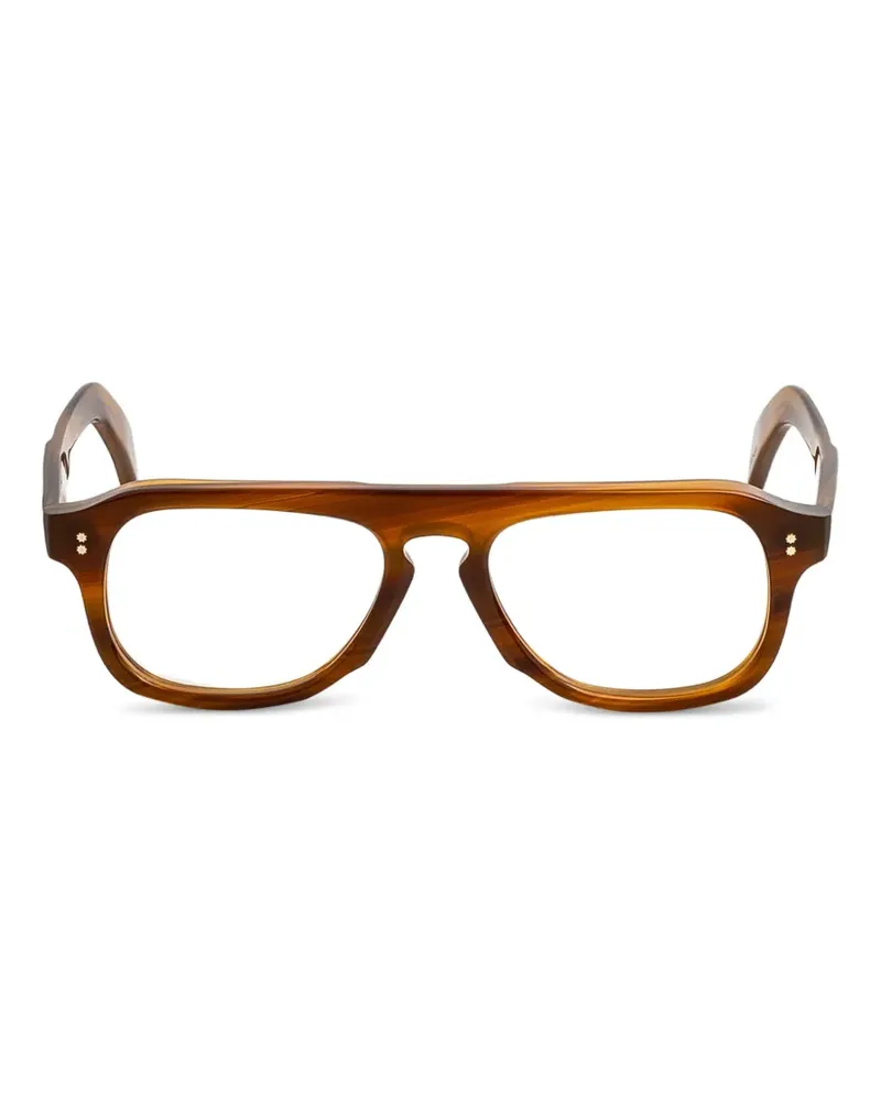Cutler and Gross Brille mit Brauensteg - Braun Braun
